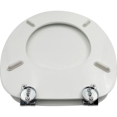 ADOB Weiß WC-Sitz - Stabil, Klassisches Design - WC-Sitz ADOB Weiß WC-Sitz - Stabil, Klassisches Design - WC-Sitz