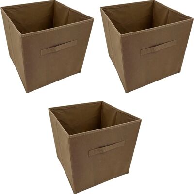 ADOB - Faltboxen - Braun - 31x31x31 cm - Storage Box ADOB - Faltboxen - Braun - 31x31x31 cm - Storage Box