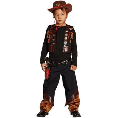 buttinette Cowboy-Kostüm für Kinder, braun/schwarz - Gr. 128 - unisex buttinette Cowboy-Kostüm für Kinder, braun/schwarz - Gr. 128 - unisex