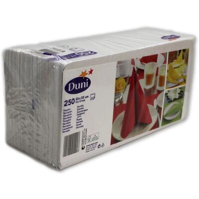 Duni Modell Weiß - 3-lagige Saugtücher Servietten 33x33cm Duni Modell Weiß - 3-lagige Saugtücher Servietten 33x33cm
