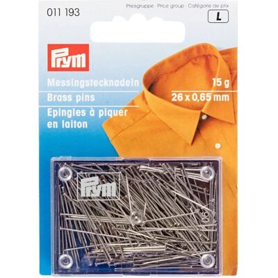 Prym Roestvrije Messing Spelden - 15g - 0,65 x 26mm - Spelden Prym Roestvrije Messing Spelden - 15g - 0,65 x 26mm - Spelden
