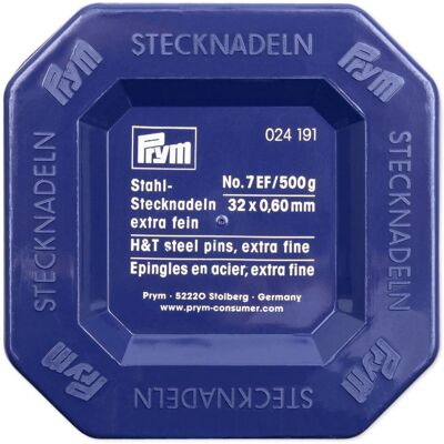 Prym 024191 Steppstifte - Silber - Stahl - 32mm - Packung 500 Prym 024191 Steppstifte - Silber - Stahl - 32mm - Packung 500