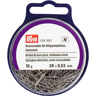 Prym Model 26mm Stříbrné špendlíky - Špendlíky Prym Model 26mm Stříbrné špendlíky - Špendlíky