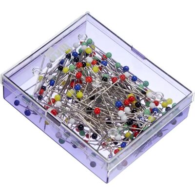 Prym Glass-Headed Nadeln Nr. 9 Bunt - 0,60 x 30 mm Prym Glass-Headed Nadeln Nr. 9 Bunt - 0,60 x 30 mm