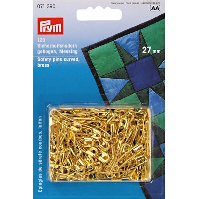 Alfinetes de segurança curvos Prym Ouro - Pack de 120 Alfinetes de segurança curvos Prym Ouro - Pack de 120