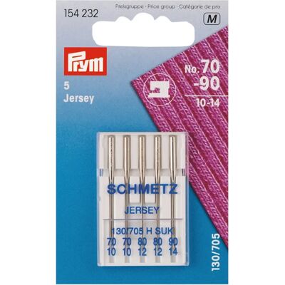 Aghi da cucire Prym 154232 - 5 pezzi - Macchina da cucire - Jersey, Taglia 70-90 Aghi da cucire Prym 154232 - 5 pezzi - Macchina da cucire - Jersey, Taglia 70-90