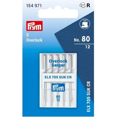 Prym Overlock-Nadeln - Packung mit 5 - Nadeln für Overlock-Maschinen Prym Overlock-Nadeln - Packung mit 5 - Nadeln für Overlock-Maschinen