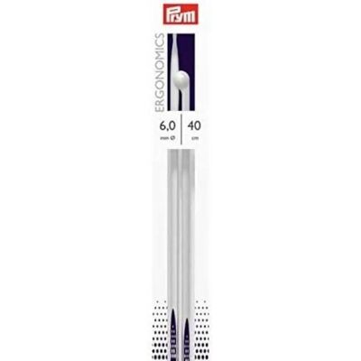 Aiguilles à Tricoter Ergonomiques Prym - Multicolores, 6 mm, 40 cm Aiguilles à Tricoter Ergonomiques Prym - Multicolores, 6 mm, 40 cm