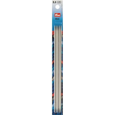Prym Doppelspitze Nadel - Perlmuttgrau - Stricknadel Prym Doppelspitze Nadel - Perlmuttgrau - Stricknadel