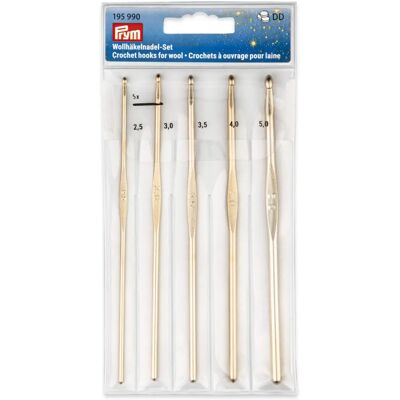 Prym Aluminium Virknålsset - Storlekar 2,5-5 mm Prym Aluminium Virknålsset - Storlekar 2,5-5 mm