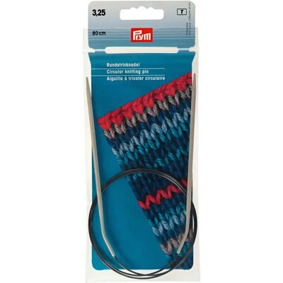 Aiguilles à tricoter circulaires Prym gris perle/gris - 211242 Aiguilles à tricoter circulaires Prym gris perle/gris - 211242