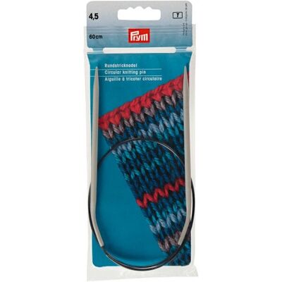 Ago da maglia Prym 211277 Ago circolare grigia - Ago da maglia Ago da maglia Prym 211277 Ago circolare grigia - Ago da maglia