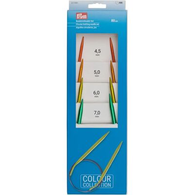 Zestaw drutów okrągłych Prym - 4,5-7mm, 80cm Zestaw drutów okrągłych Prym - 4,5-7mm, 80cm