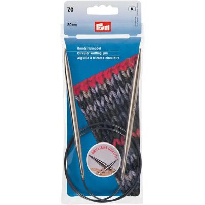 Aiguilles à tricoter circulaires en laiton 32" Prym 7mm - Aiguilles Aiguilles à tricoter circulaires en laiton 32" Prym 7mm - Aiguilles