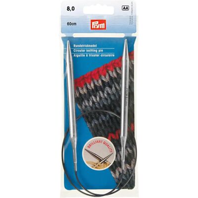 Prym igły do drutów 60cm - srebrne - Druty do dziania Prym igły do drutów 60cm - srebrne - Druty do dziania