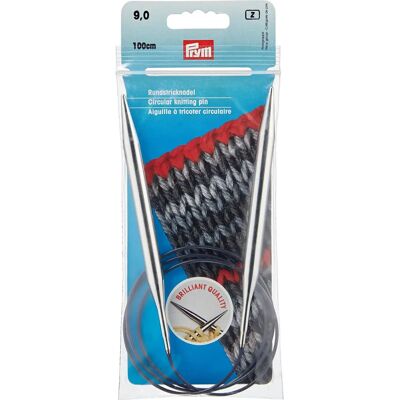 Prym Circular Needles 1m - Knitting Needles - 9mm - 100cm Prym Circular Needles 1m - Knitting Needles - 9mm - 100cm