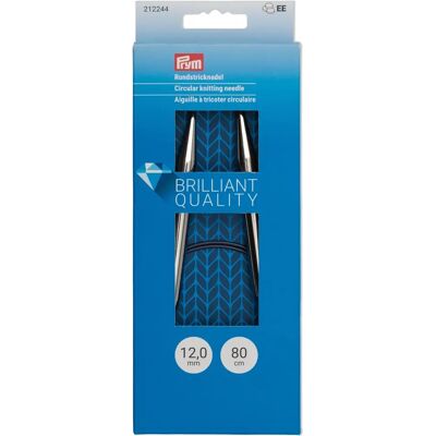 Prym okrągłe druty 80cm - srebrne - okrągłe druty Prym okrągłe druty 80cm - srebrne - okrągłe druty