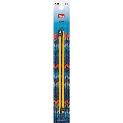 Prym - 17 cm 3-4,5 mm - Longueur 17 cm - Épaisseur 3-4,5 mm - Aiguilles à tricoter Prym - 17 cm 3-4,5 mm - Longueur 17 cm - Épaisseur 3-4,5 mm - Aiguilles à tricoter