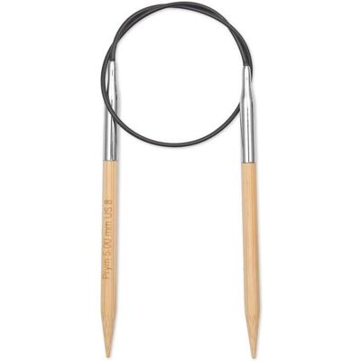 Aiguille à tricoter circulaire Prym 222528 - Bambou, 40cm, 5mm Aiguille à tricoter circulaire Prym 222528 - Bambou, 40cm, 5mm