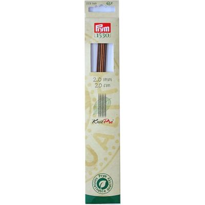 Aiguilles à tricoter doubles Natural Prym - 5 pièces Aiguilles à tricoter doubles Natural Prym - 5 pièces