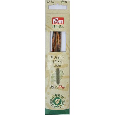 Prym Natural CUBICS - Aiguilles à tricoter 15 cm 2,0–4,0 mm Prym Natural CUBICS - Aiguilles à tricoter 15 cm 2,0–4,0 mm