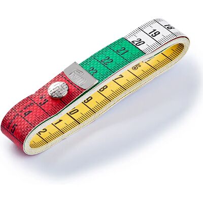Fita métrica Prym 282120 - Escala codificada por cores, 1,5 m, Amarelo Fita métrica Prym 282120 - Escala codificada por cores, 1,5 m, Amarelo