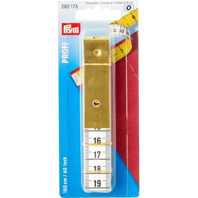 Ruban à mesurer Prym 150 cm - Extrémité en métal, polyester Ruban à mesurer Prym 150 cm - Extrémité en métal, polyester