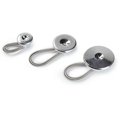 Prym Extender Flexi Buttons Silver - 3 Pack - Clothing Fastener Prym Extender Flexi Buttons Silver - 3 Pack - Clothing Fastener