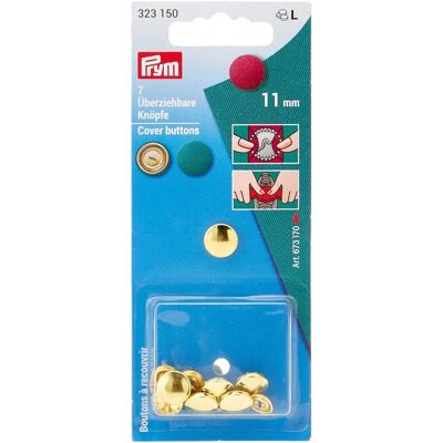 Prym Metalen Cover Knopen - 11mm - Knopen Prym Metalen Cover Knopen - 11mm - Knopen