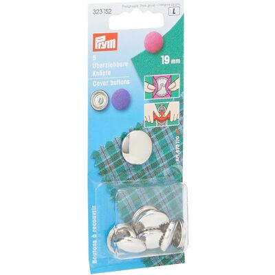 Bottoni in metallo Prym - 19mm - Confezione da 5 Bottoni in metallo Prym - 19mm - Confezione da 5