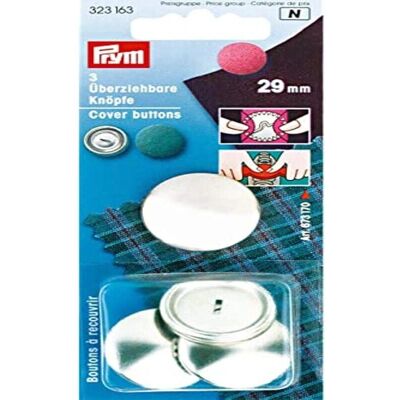 Boutons à recouvrir Prym Argentés - Boutons Boutons à recouvrir Prym Argentés - Boutons