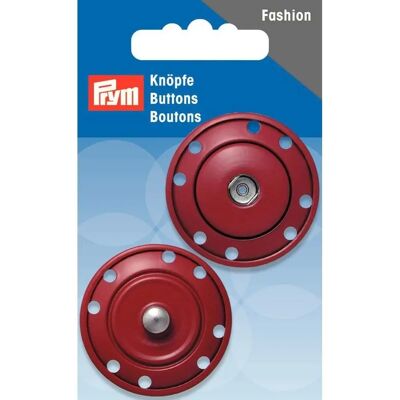 Prym Dunkelrote Metall-Druckknöpfe - Druckknöpfe Prym Dunkelrote Metall-Druckknöpfe - Druckknöpfe