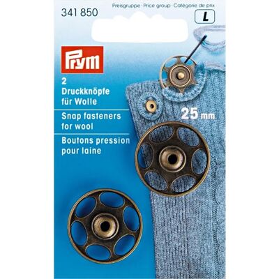 Prym Modell Antik Messing Druckknöpfe - 2er Pack Prym Modell Antik Messing Druckknöpfe - 2er Pack