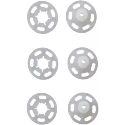Prym Model 347106 Snap Fastener - 15mm, Pack of 6, Transparent Prym Model 347106 Snap Fastener - 15mm, Pack of 6, Transparent