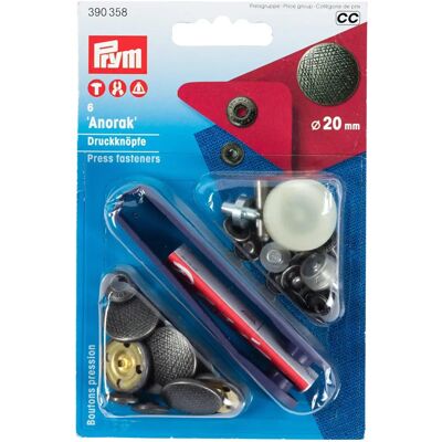 Prym Bottoni a pressione argento antico - Confezione da 6 Prym Bottoni a pressione argento antico - Confezione da 6