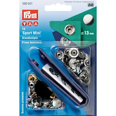 Prym Mini Sport Tryckknappar - Sport - Knapp Prym Mini Sport Tryckknappar - Sport - Knapp