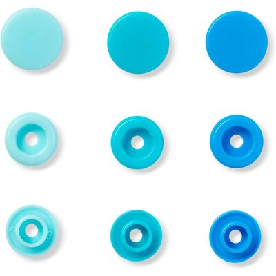 Prym 393000 Bottoni a pressione rotondi blu - Chiusura a pressione Prym 393000 Bottoni a pressione rotondi blu - Chiusura a pressione