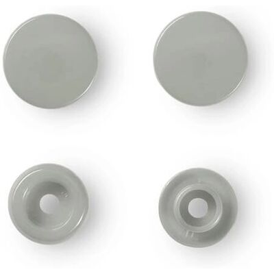 Prym Grey Snap Fasteners - 12mm, Pack of 30 - Snap Fastener Prym Grey Snap Fasteners - 12mm, Pack of 30 - Snap Fastener