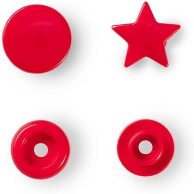 Prym Model 393238 - Ster Knopen - Rood - 30 stuks Prym Model 393238 - Ster Knopen - Rood - 30 stuks