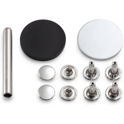 Prym 403152 Snap Fastener - Nikkel - 13mm - Lederen accessoire Prym 403152 Snap Fastener - Nikkel - 13mm - Lederen accessoire
