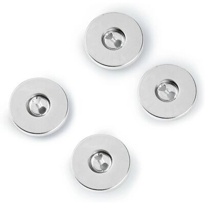 Prym Model 416470 Silver Button Fastener - Magnetic Sew On Buttons Prym Model 416470 Silver Button Fastener - Magnetic Sew On Buttons