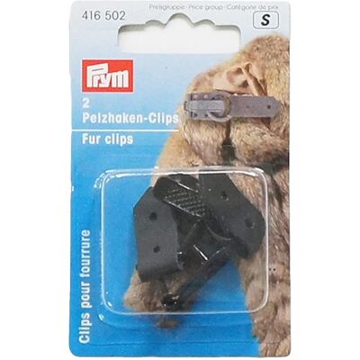 Prym Pelz-Haken Clips Schwarz - 2 Stück - Nähen Zubehör Prym Pelz-Haken Clips Schwarz - 2 Stück - Nähen Zubehör