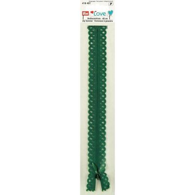 Cerniera per vestito Prym Love 40cm Verde Smeraldo - dress zipper Cerniera per vestito Prym Love 40cm Verde Smeraldo - dress zipper