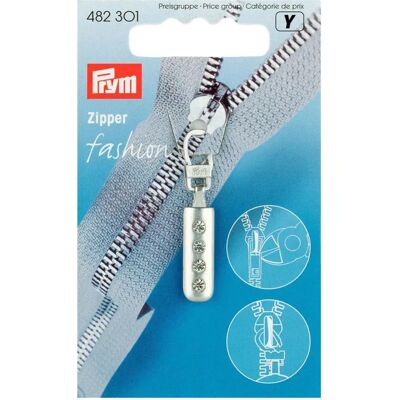 Prym Zilveren Ritssluiter Trekker - Accessoire Prym Zilveren Ritssluiter Trekker - Accessoire