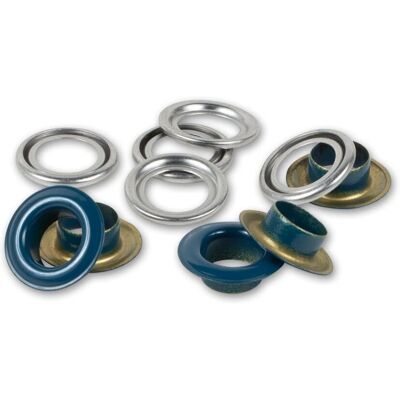 Prym 542523 Snap Fastener - 8mm Blu Navy/Argento - Snap Fastener Prym 542523 Snap Fastener - 8mm Blu Navy/Argento - Snap Fastener