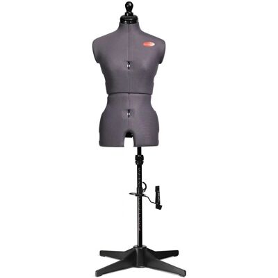 Manequim Prym S - ajustável cinza para costura Manequim Prym S - ajustável cinza para costura