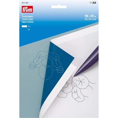 Prym Papier Transferowy - Biały/Niebieski - Papier Prym Papier Transferowy - Biały/Niebieski - Papier