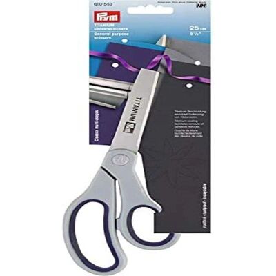Prym Titanium Universal Scissors - 25cm - Blue - Household Tool Prym Titanium Universal Scissors - 25cm - Blue - Household Tool