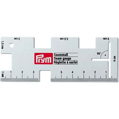 Prym Metalowy Miernik Szwów - 14,8x7,2cm, 5 szt. Prym Metalowy Miernik Szwów - 14,8x7,2cm, 5 szt.