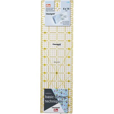 Prym 611477 Regla Omnigrid universal 4 x 14 pulgadas - Regla Prym 611477 Regla Omnigrid universal 4 x 14 pulgadas - Regla
